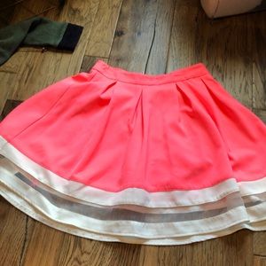 Hot pink skirt